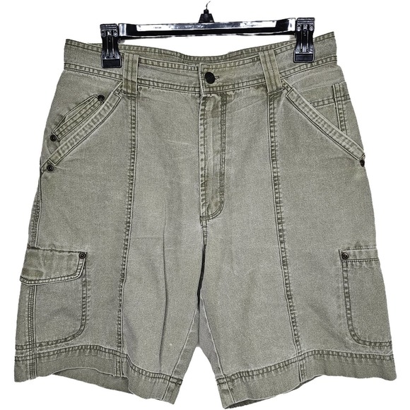 The Territory Ahead Cargo Men's Shorts 30" Light Green - Picture 1 of 5